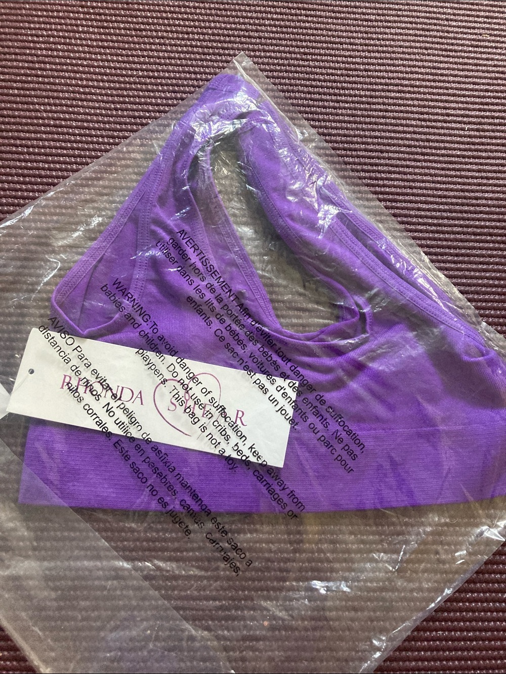Rhonda Shear ultra violet wireless ahh bra-size medium
